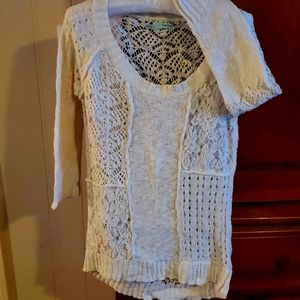 Maurices cream cotton sweater